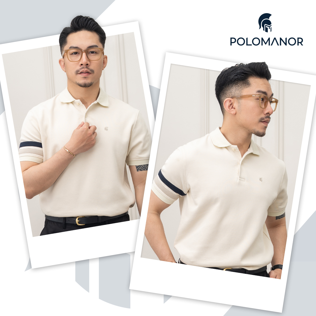 Mô tả Áo polo nam cao cấp JAY, BST SÁNH ĐÔI, vải cá sấu cotton interlock, thanh lịch, sang trọng - POLOMANOR - 1