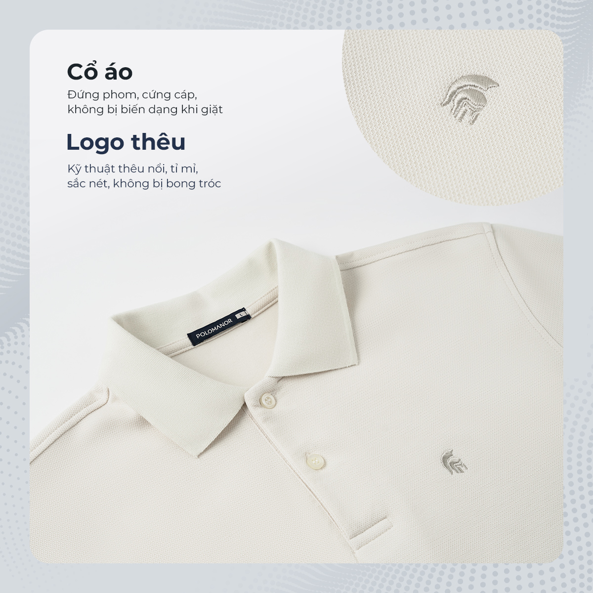 Mô tả Áo polo nam cao cấp JAY, BST SÁNH ĐÔI, vải cá sấu cotton interlock, thanh lịch, sang trọng - POLOMANOR - 3
