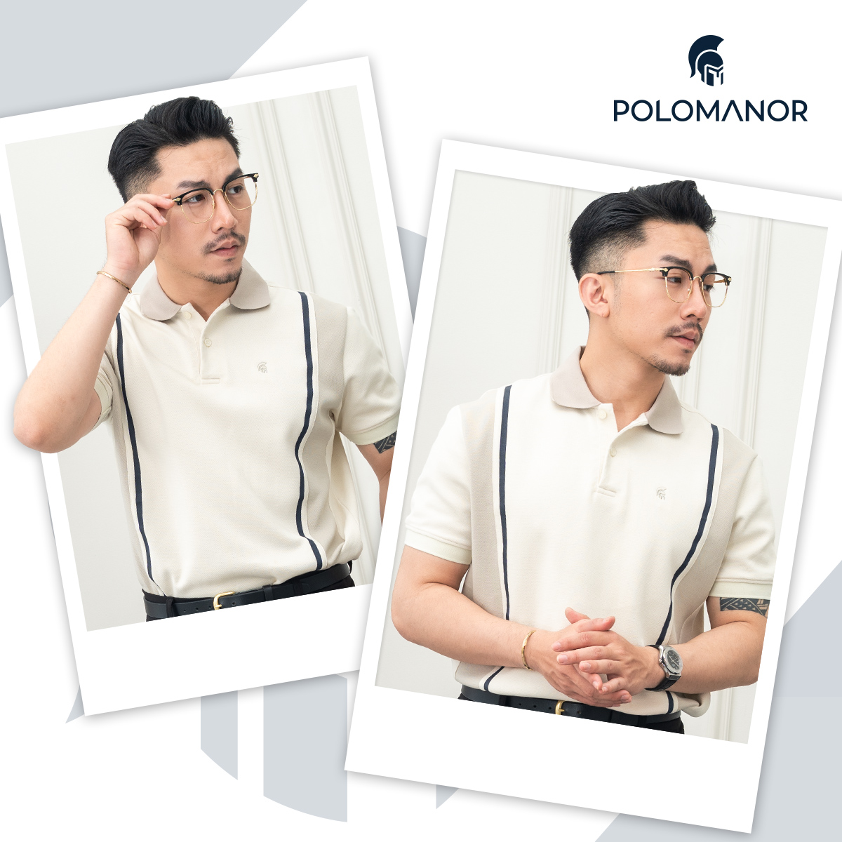 Mô tả Áo polo nam cao cấp NIVIX, BST SÁNH ĐÔI, vải cá sấu cotton interlock, thanh lịch, sang trọng - POLOMANOR - 1