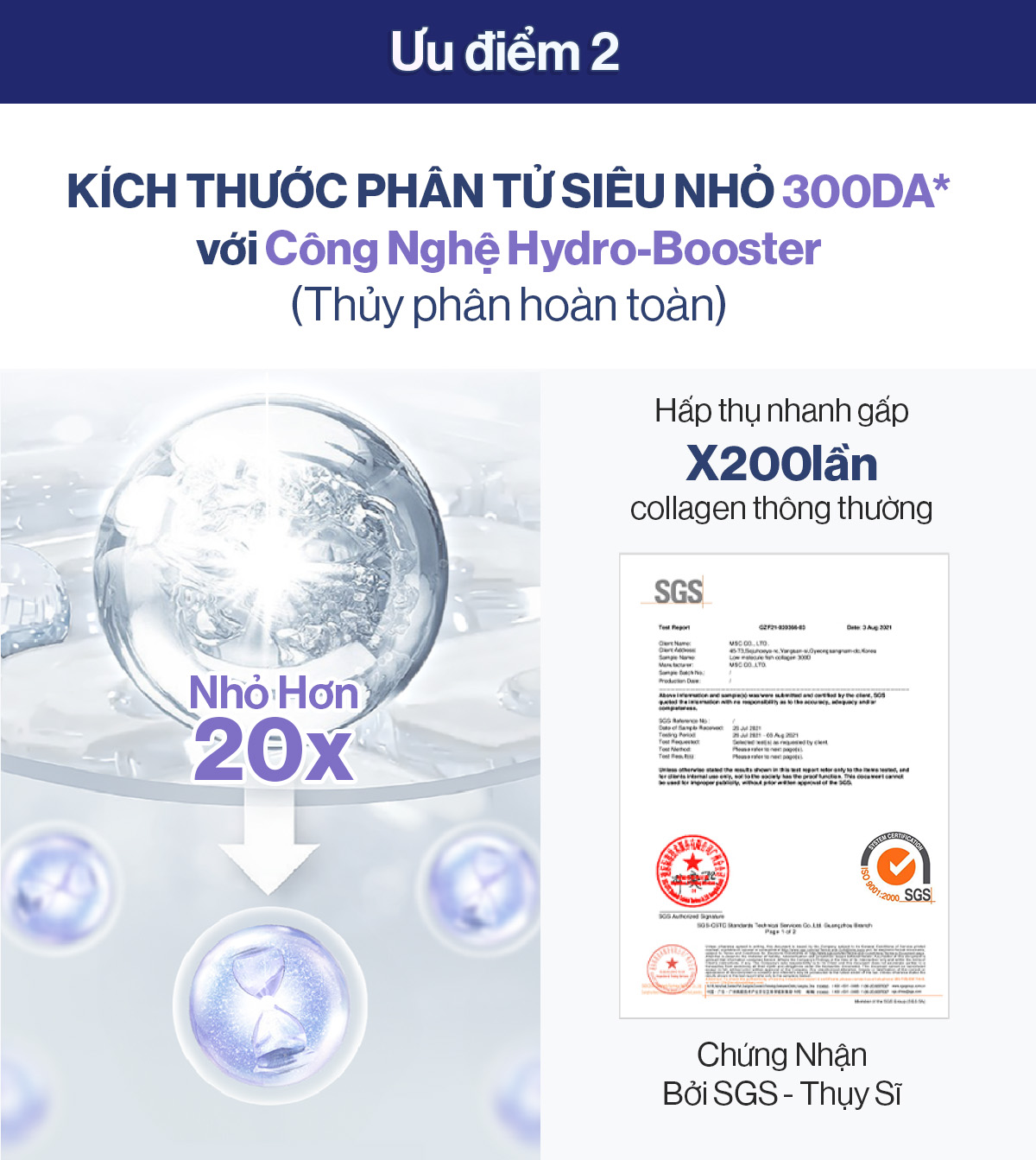 Mô tả 2 Nước Uống Collagen Gilaa Siêu Phân Tử 300da Trẻ Hóa (20g x 30 Gói) - 5