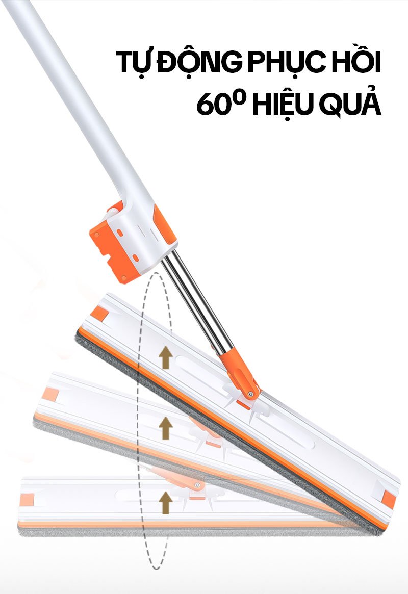 Mô tả Cây Lau Nhà Tự Vắt KITIMOP WHITE 42CM – Chổi Lau Nhà Tự Vắt Thông Minh Xoay 360 Độ, Lau Sàn Làm Sạch - 11
