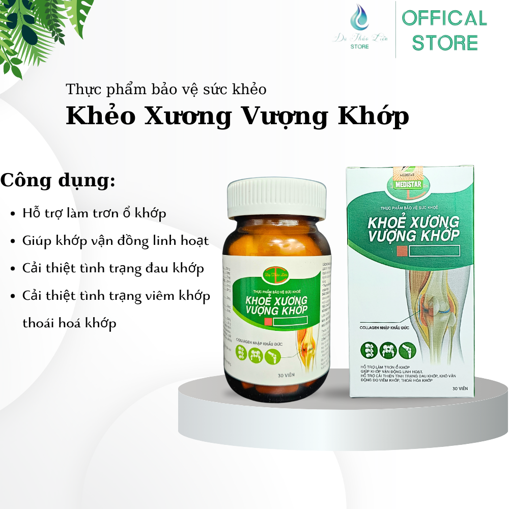 Mô tả Khoẻ Xương Vượng Khớp Dạ Thảo Liên - Viên uống hỗ trợ cải thiện xương khớp - Lọ 30 Viên - 1