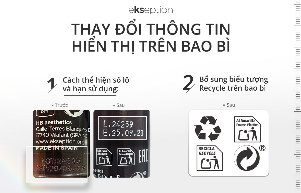 Mô tả Serum HA + 3% Tranexamic acid mờ nám, sáng da Ekseption Hyaluronic TRX 75ml - 10