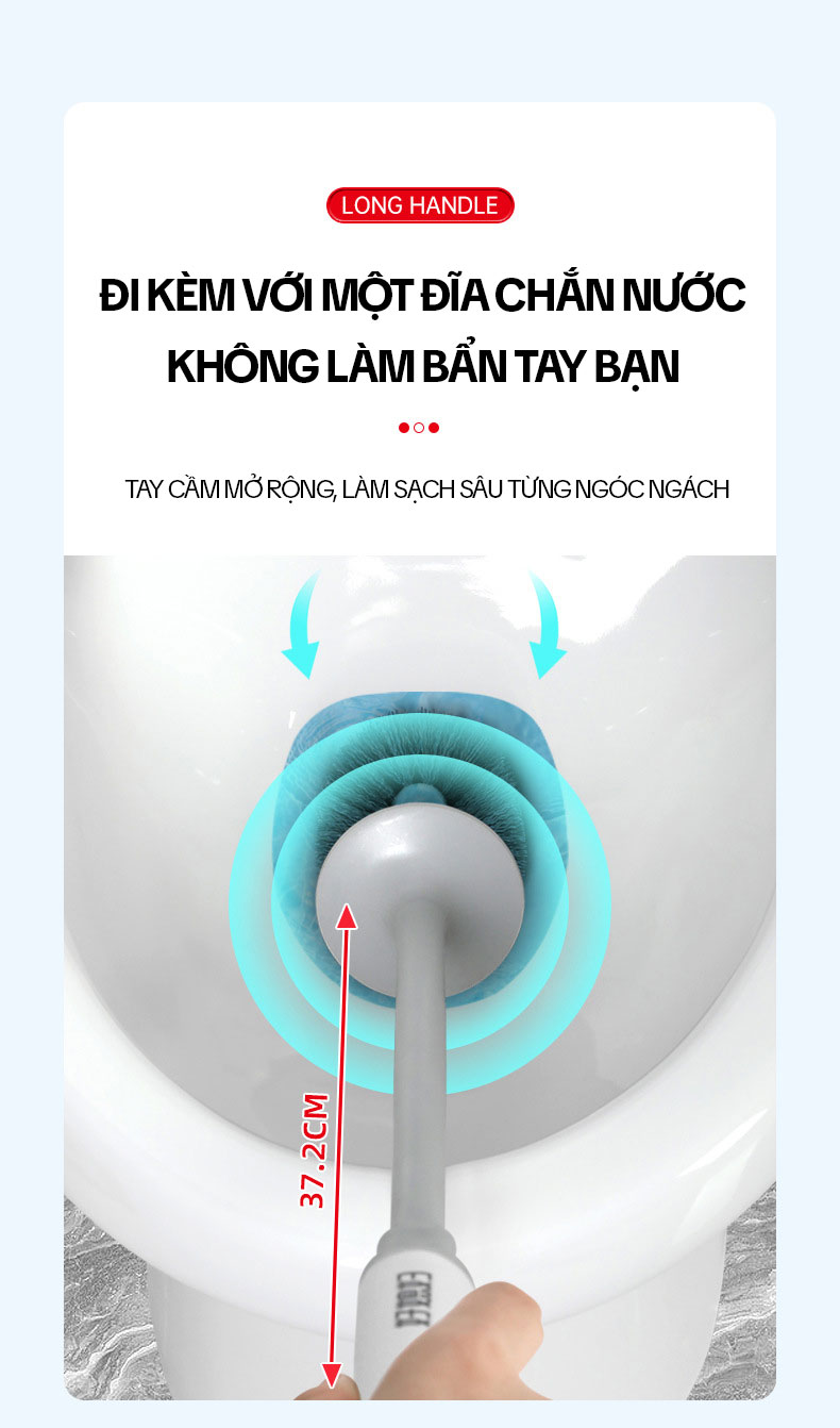 Mô tả Chổi Cọ Bồn Cầu Có Cốc Đựng OKwife AGW-5749 - Cây Chà Bồn Cầu, Cọ Toilet Thông Minh, Bàn Chải Chà Bồn Cầu, Nhà Vệ Sinh - 3