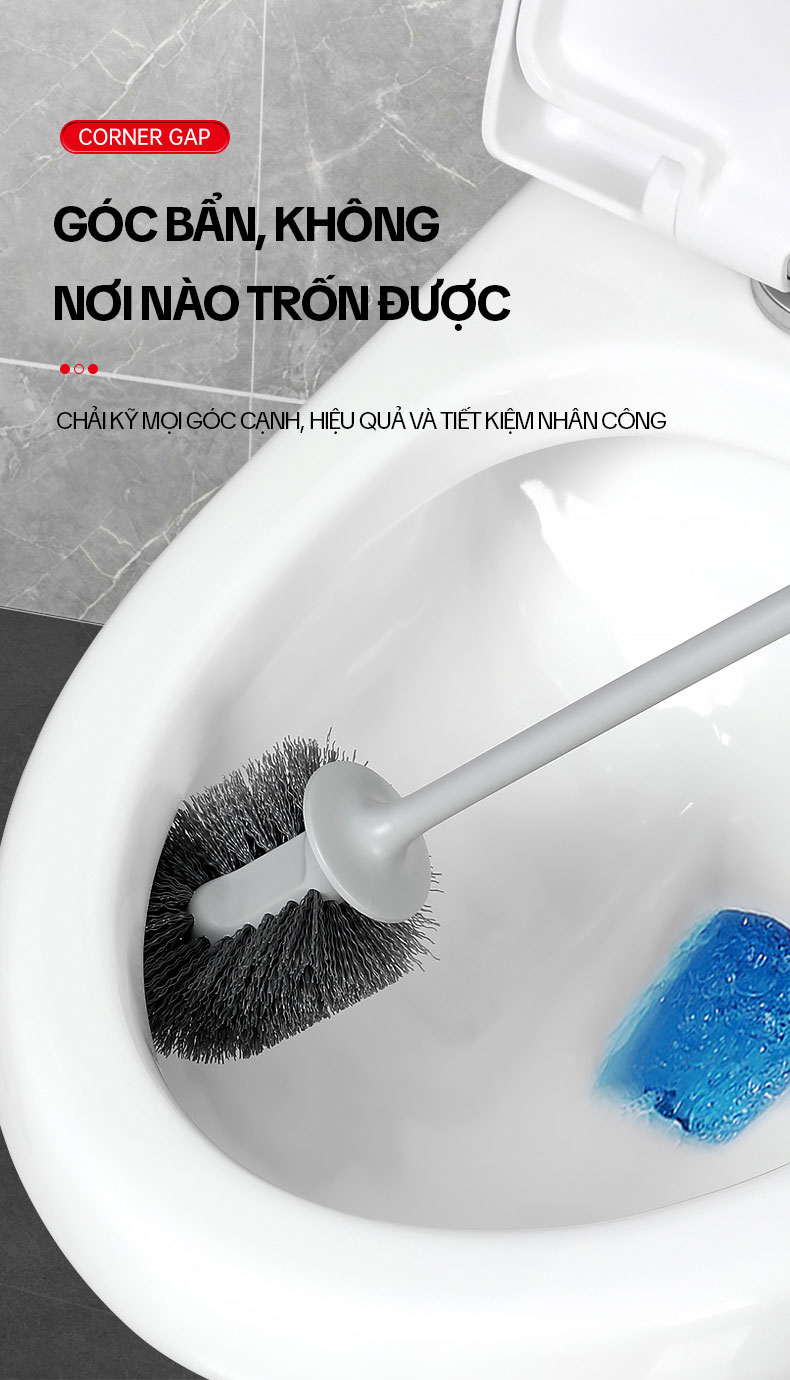 Mô tả Chổi Cọ Bồn Cầu Có Cốc Đựng OKwife AGW-5749 - Cây Chà Bồn Cầu, Cọ Toilet Thông Minh, Bàn Chải Chà Bồn Cầu, Nhà Vệ Sinh - 5