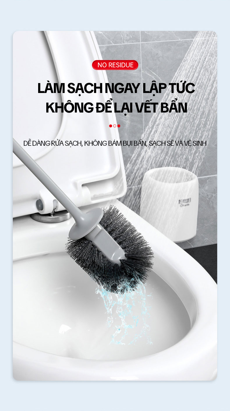 Mô tả Chổi Cọ Bồn Cầu Có Cốc Đựng OKwife AGW-5749 - Cây Chà Bồn Cầu, Cọ Toilet Thông Minh, Bàn Chải Chà Bồn Cầu, Nhà Vệ Sinh - 6