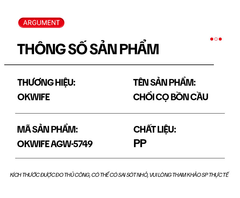 Mô tả Chổi Cọ Bồn Cầu Có Cốc Đựng OKwife AGW-5749 - Cây Chà Bồn Cầu, Cọ Toilet Thông Minh, Bàn Chải Chà Bồn Cầu, Nhà Vệ Sinh - 11
