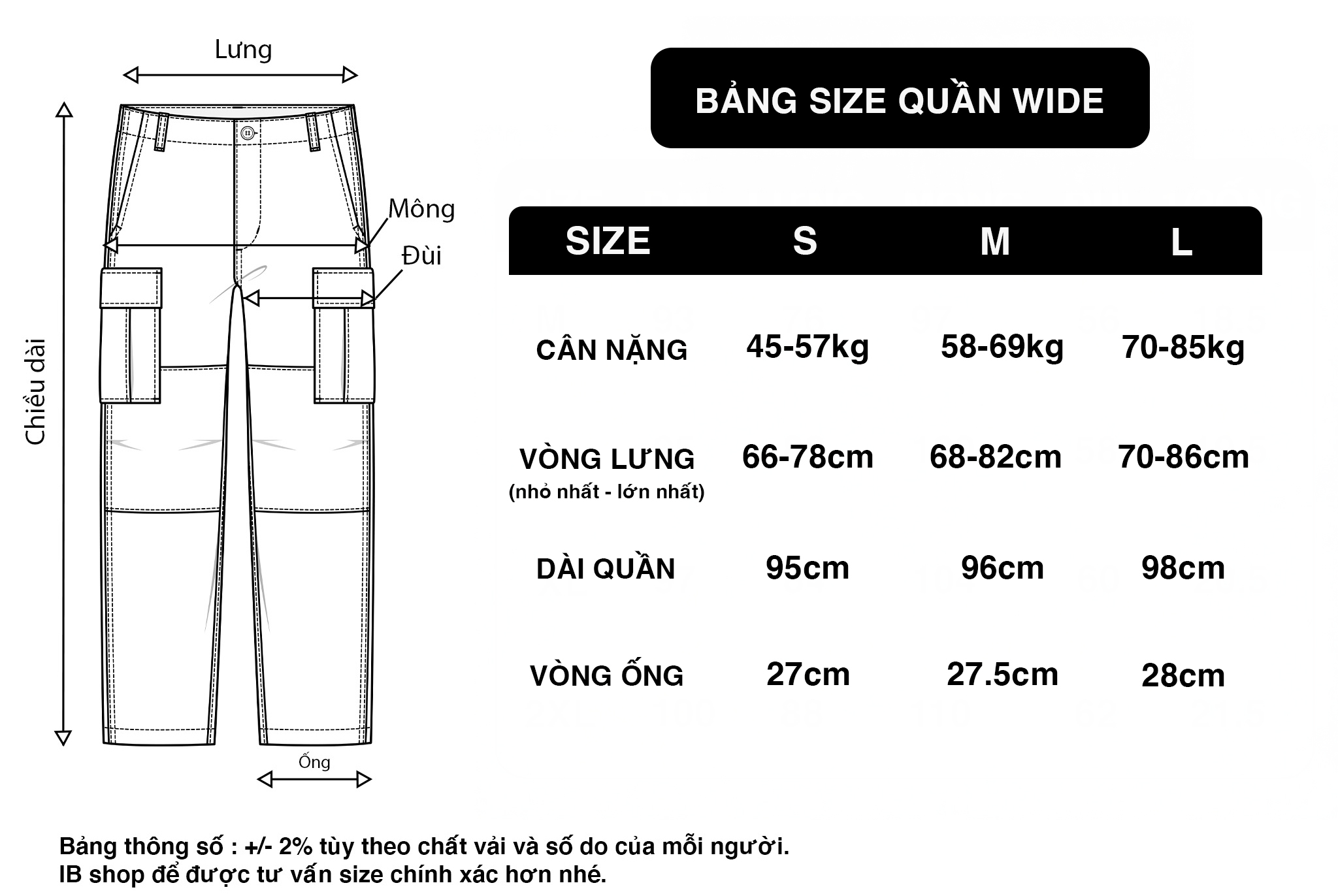 Mô tả Quần kaki nữ túi hộp ống rộng KQSTYLING vải 100% cotton mềm mịn form rộng thoải mái WIDE-ĐEN - 1