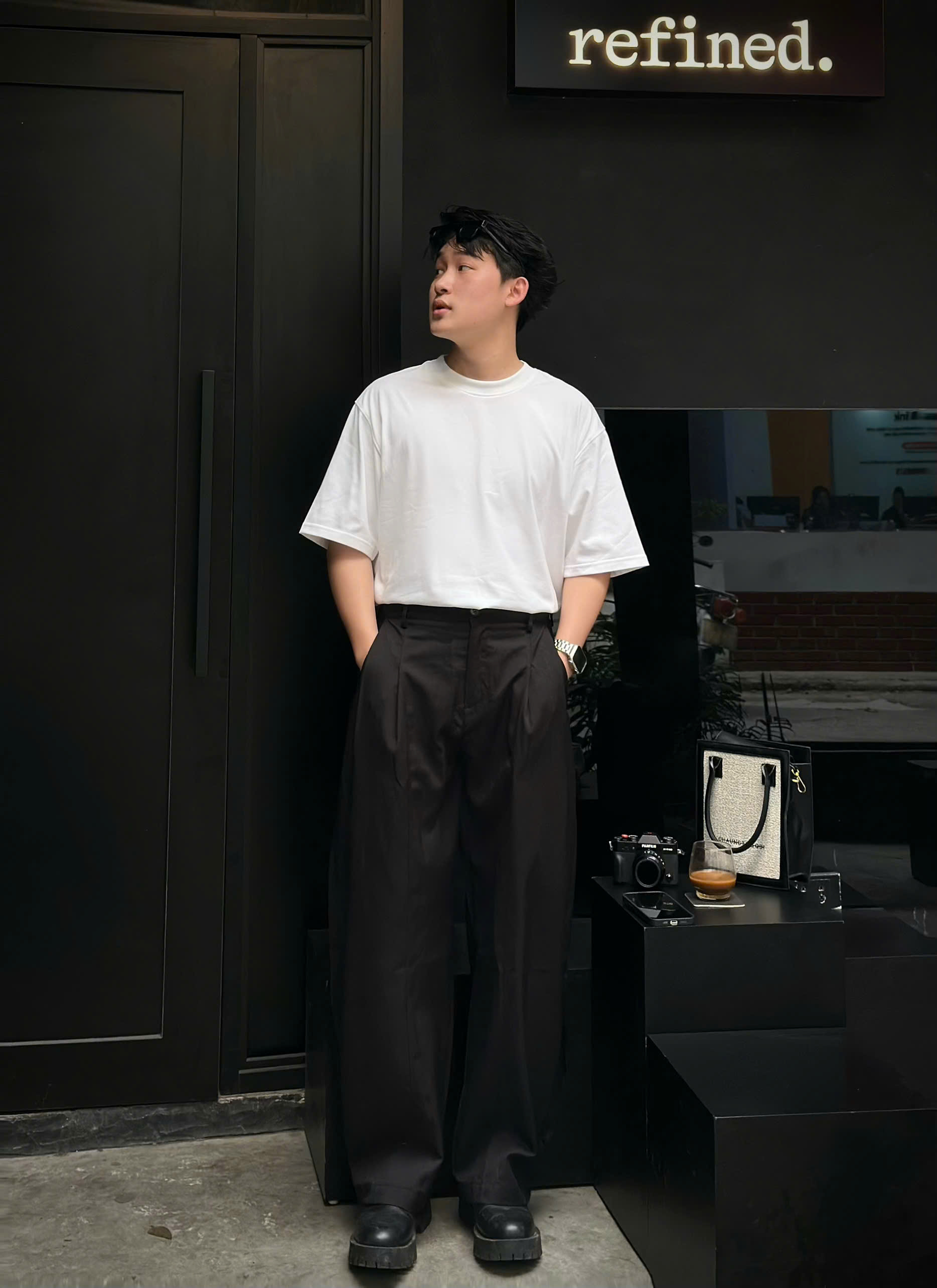 Mô tả Quần Dài Ống Rộng Vải Xước NEWSEVEN Wide Leg Pants QD.433 - 3