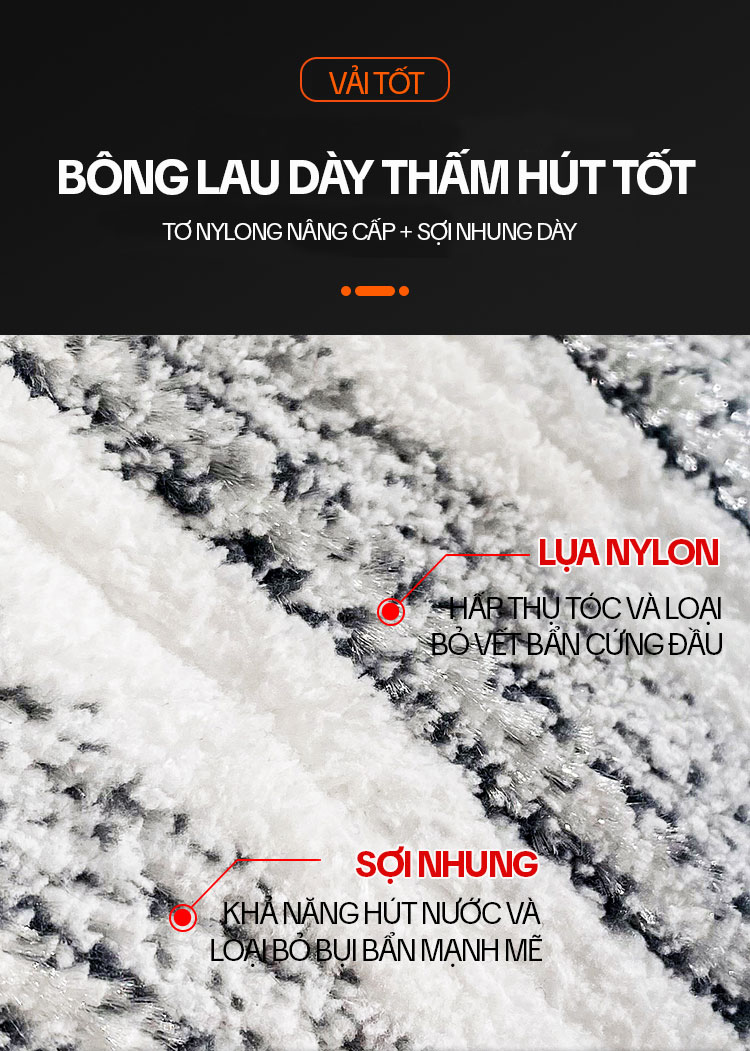 Mô tả Bộ Cây Lau Nhà KITIMOP SM33 PRO - Thùng Lau Nhà Tự Vắt Thông Minh, Chổi Lau Nhà Xoay 360 Độ, Lau Sàn Làm Sạch - 8