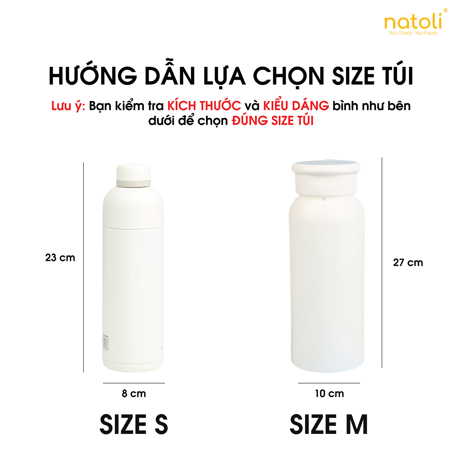 Thiết kế quai xách và đai ống hút túi NATOLI