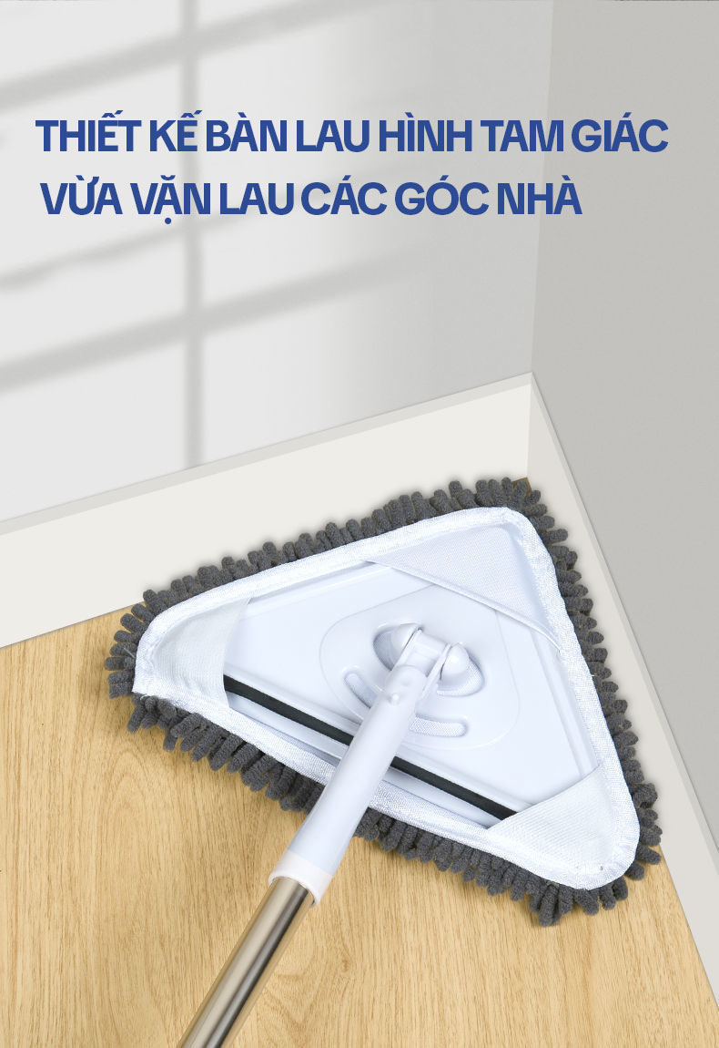 Mô tả Cây Lau Trần Nhà KITIMOP A3 - Chổi Lau Tường Nhà Thông Minh, Cây Lau Nhà, Lau Kính Đa Năng - 6