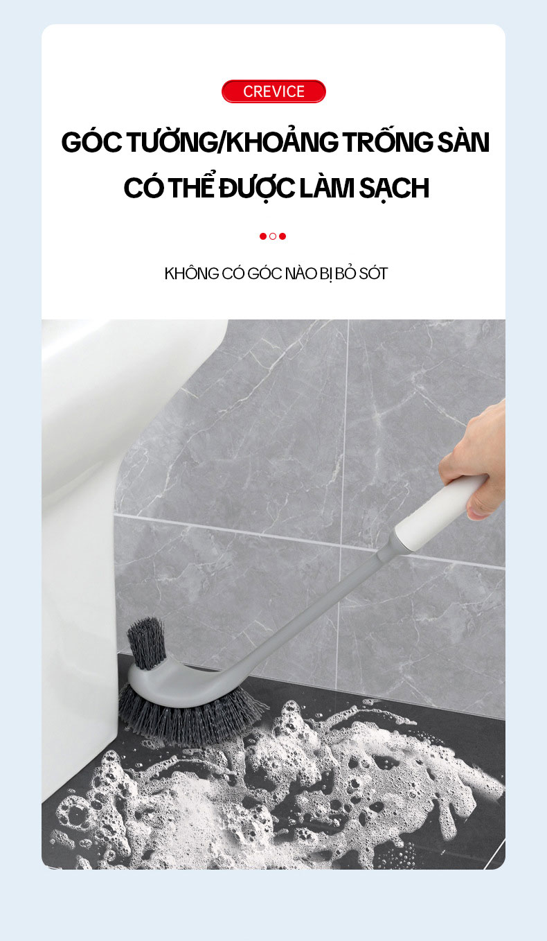 Mô tả Chổi Cọ Bồn Cầu 2 Mặt OKwife AGW-5746 - Cây Chà Bồn Cầu, Cọ Toilet Thông Minh, Bàn Chải Chà Bồn Cầu, Nhà Vệ Sinh - 6