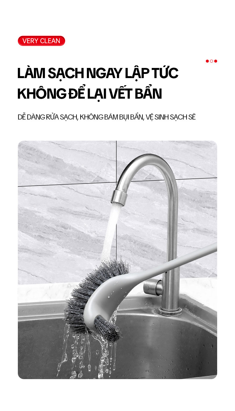 Mô tả Chổi Cọ Bồn Cầu 2 Mặt OKwife AGW-5746 - Cây Chà Bồn Cầu, Cọ Toilet Thông Minh, Bàn Chải Chà Bồn Cầu, Nhà Vệ Sinh - 8