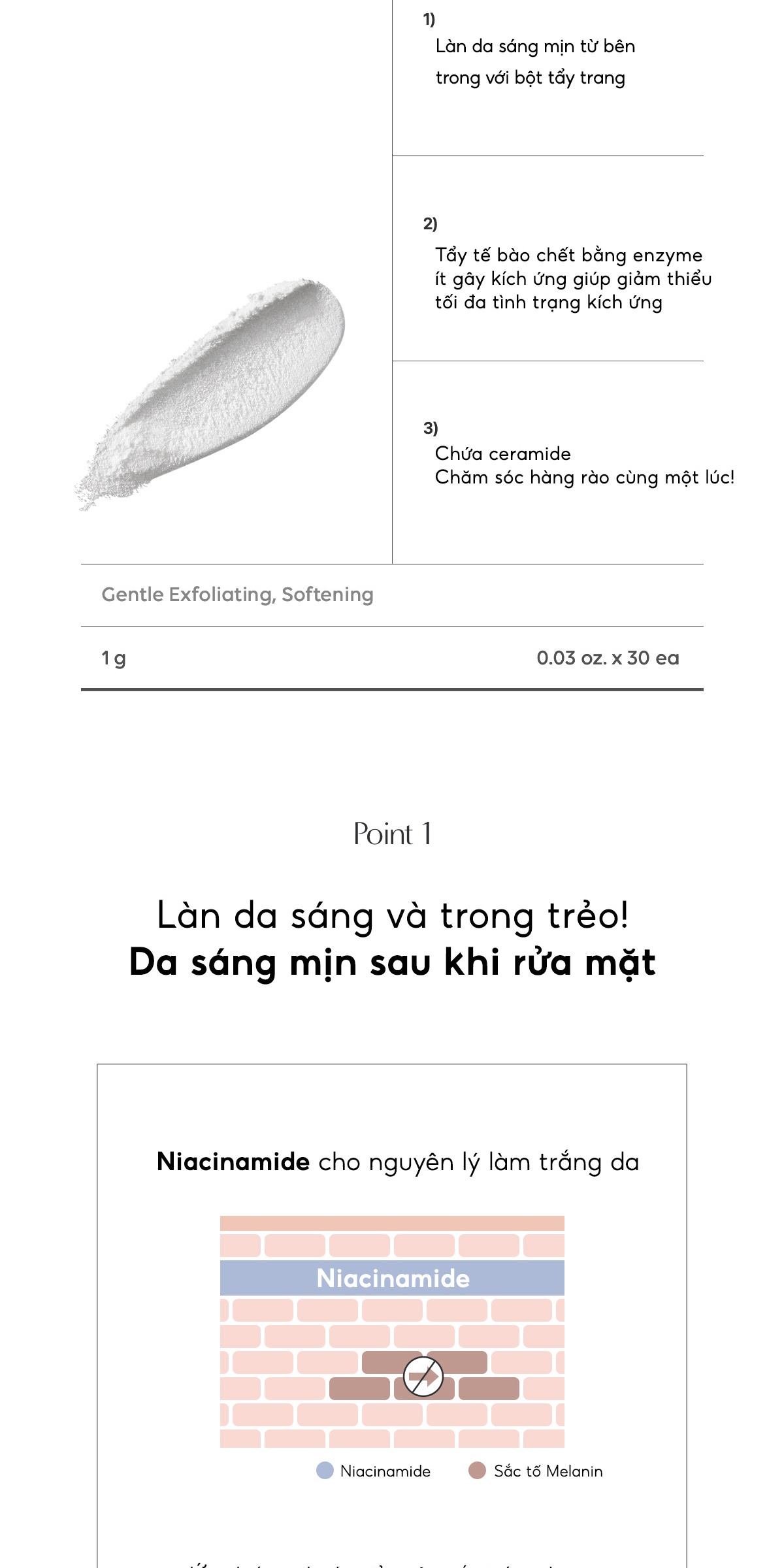 Mô tả BIODANCE Bột Rửa Mặt Tẩy Tế Bào Chết Sáng Da Dịu Nhẹ Hydro Ceramide Cleansing Power 30g - 2