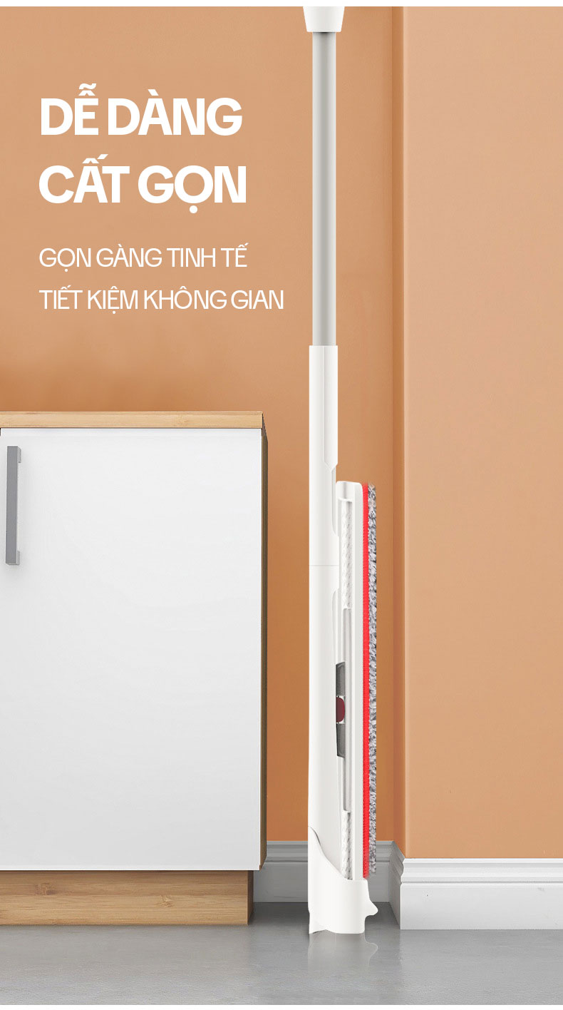 Mô tả Cây Lau Nhà Phun Sương Tự Vắt OKwife HD-7530 - Chổi Lau Nhà Tự Vắt Thông Minh Xoay 360 Độ, Lau Sàn Làm Sạch - 11