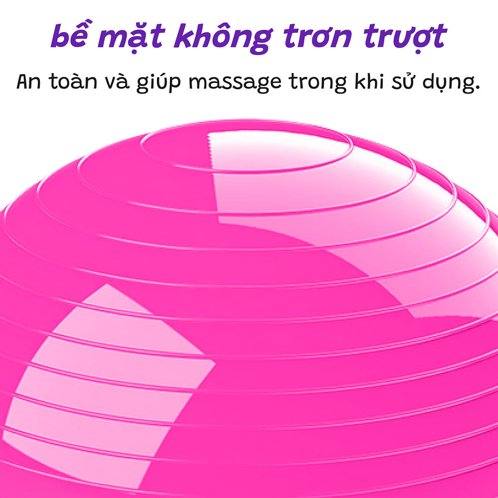Mô tả BG Bóng tập YOGA bóng tập thể lực thăng bằng BALL BALANCE Bosu-ĐƯỜNG KÍNH: 58CM - 4