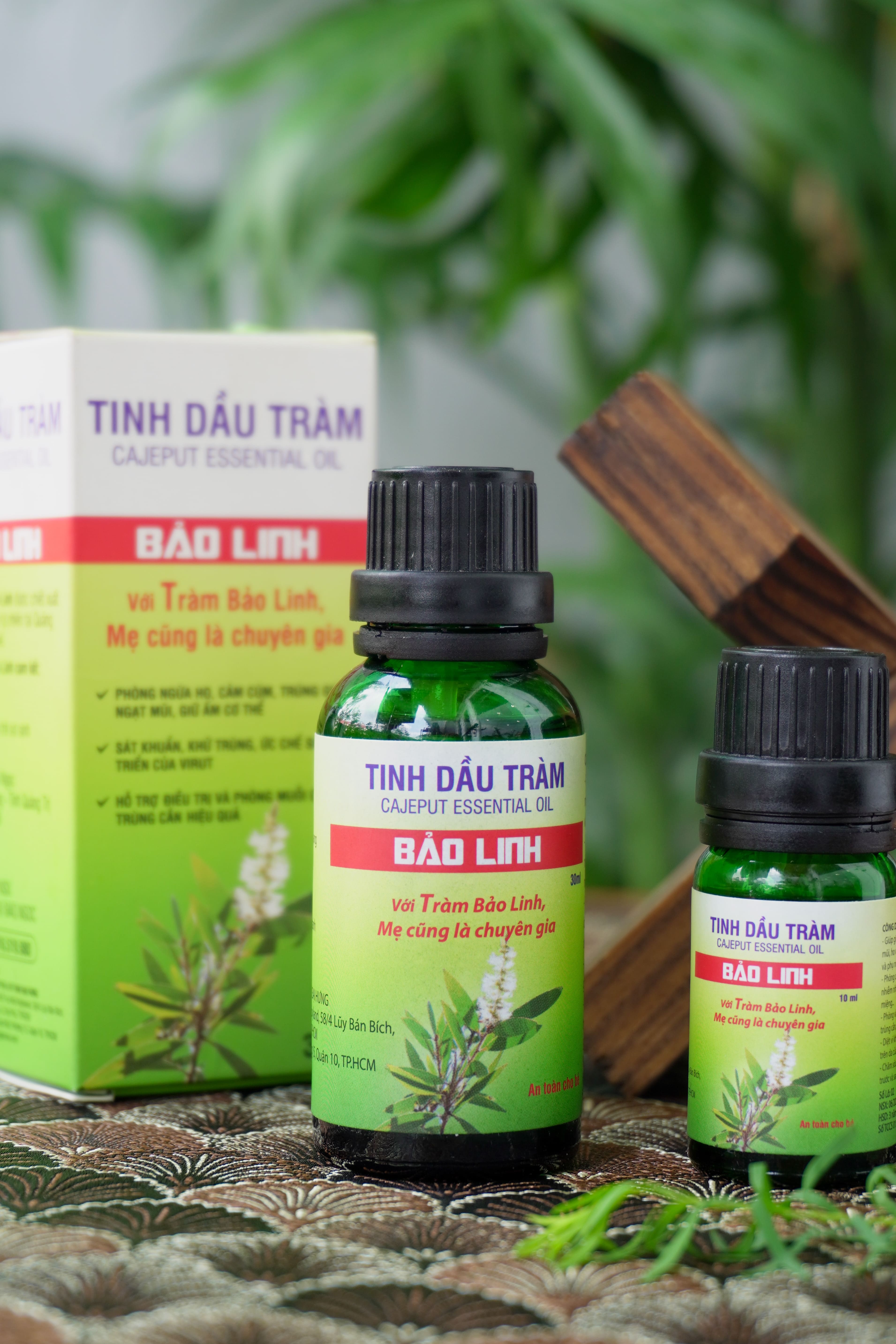 Mô tả Tinh dầu tràm cho bé nguyên chất dung tích 10ml & 30ml - Tràm Bảo Linh tắm cho bé, giữ ấm, phòng cảm - 1