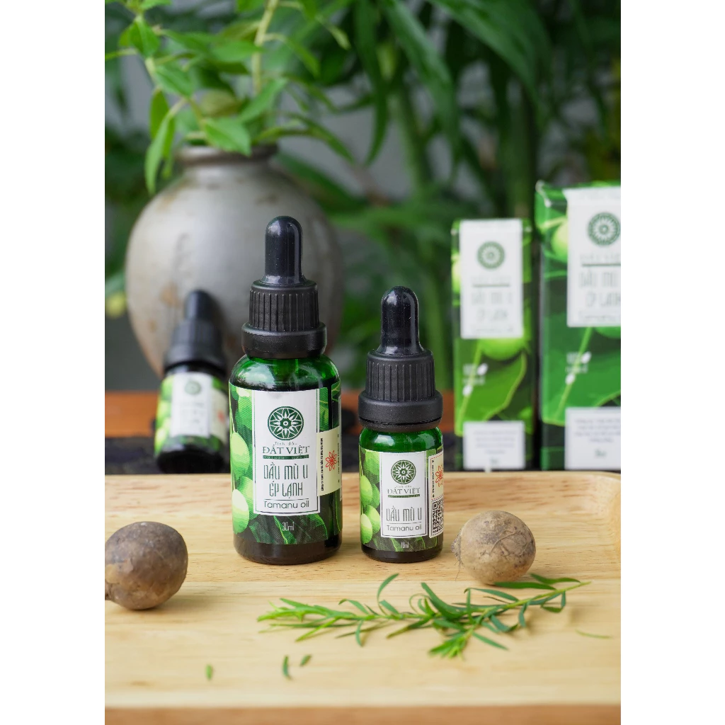 Mô tả Combo 3 chai dầu mù u ép lạnh nguyên chất Đất Việt dung tích 10ml và 30ml - An toàn cho bé sơ sinh - 3