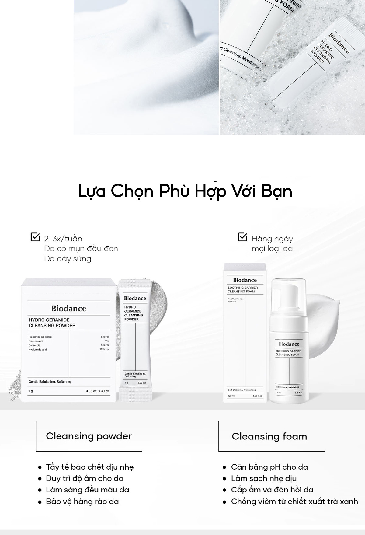 Mô tả BIODANCE Sữa Rửa Mặt Dạng Bọt Dưỡng Ẩm Dịu Nhẹ Cho Da Soothing Barrier Cleansing Foam 120ml - 7