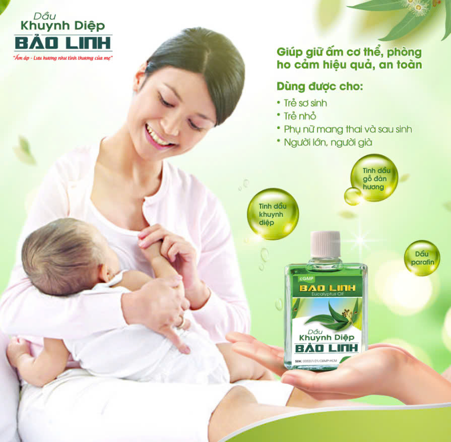 Mô tả Combo dầu khuynh diệp cho Mẹ và Bé dung tích 25ml - Giúp giữ ấm, giảm cảm ho, tắm cho trẻ sơ sinh - 2