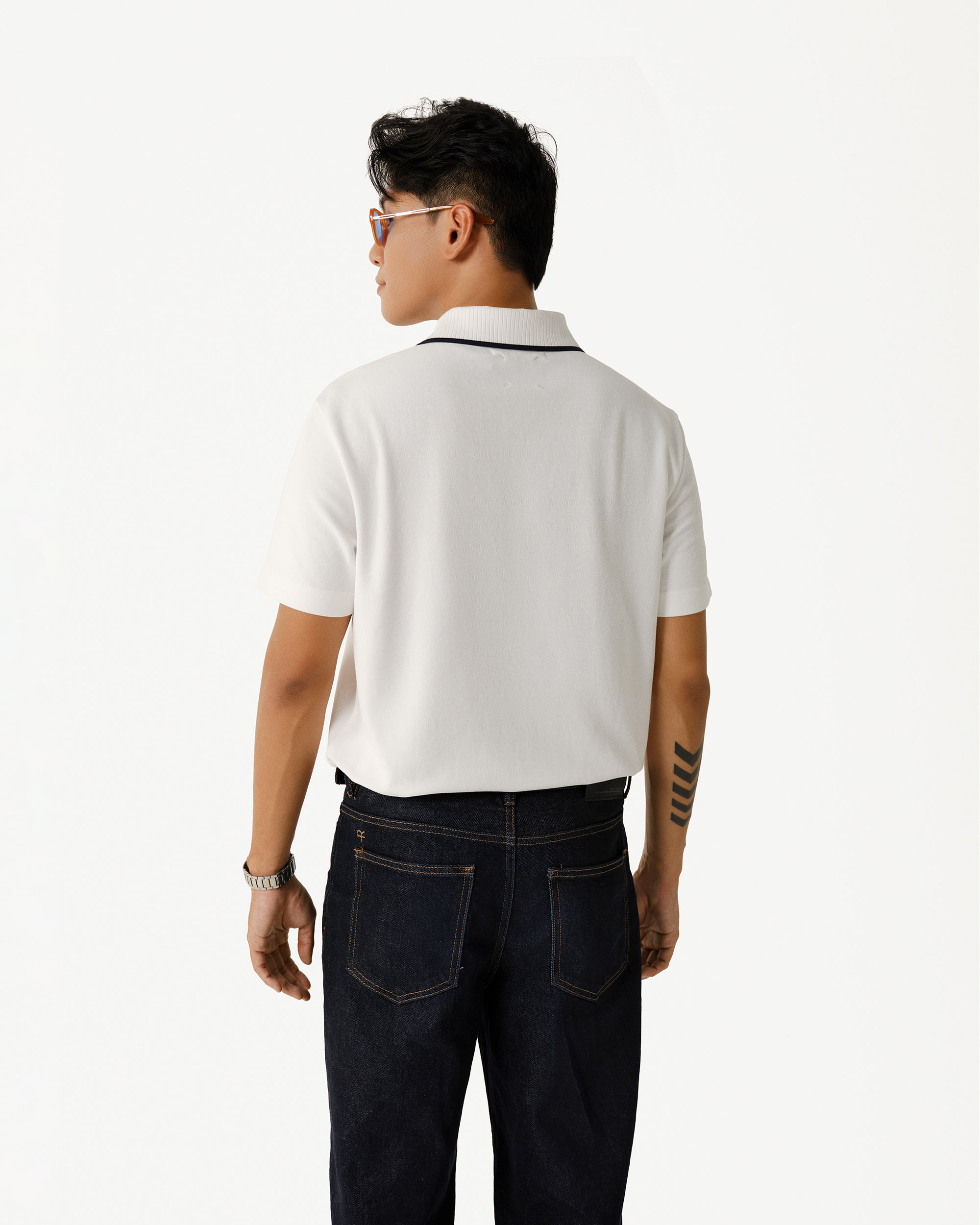 Mô tả Áo Polo Ngắn Tay Vải S.Café Phối Cổ Form Fitted - Routine 10S25POL004 - 1