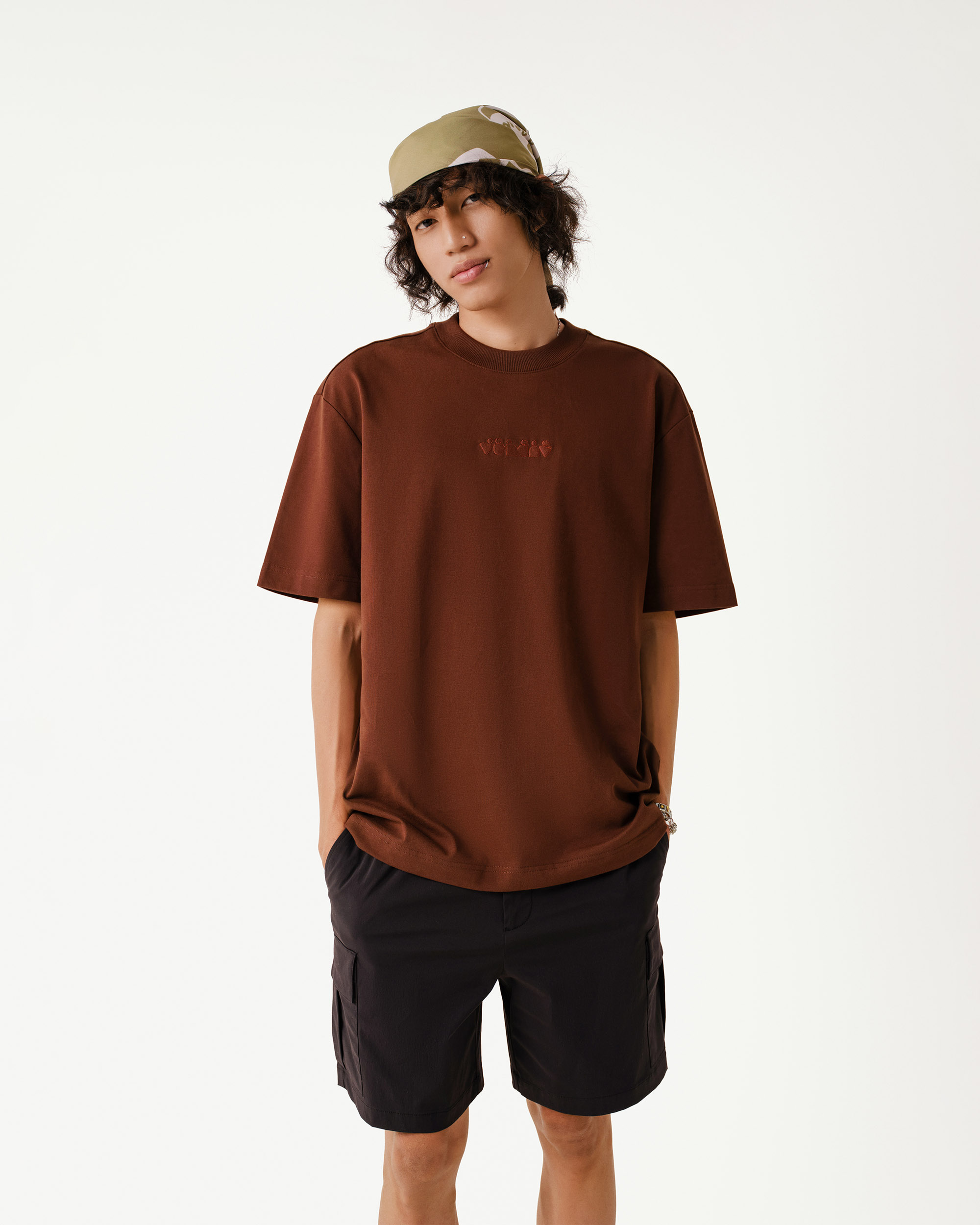 Mô tả Áo Thun Tay Ngắn Vải S.Café Thêu Icon Form Loose - Routine 10S25TSS008 - 1