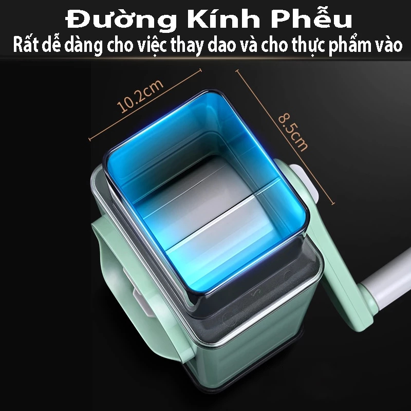 Máy Bào Rau Củ Quay Tay Thế Hệ Mới - Chân Đế Hút Chân Không, 3 Lưỡi Dao ...