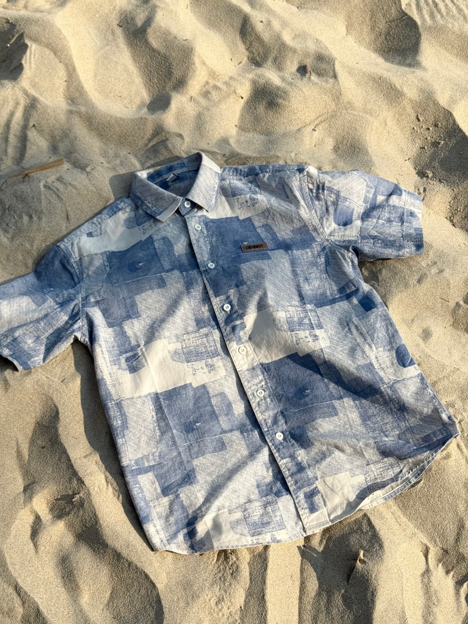 Áo sơ mi DENIMST A209 phối đồ 2