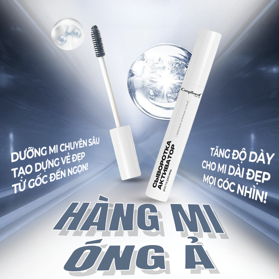 Mô tả Dưỡng Mi Compliment Chính Hãng - Chuốt Mi Dày Và Dài Chắc Khỏe, Mọc Siêu Nhanh 12ml - 8