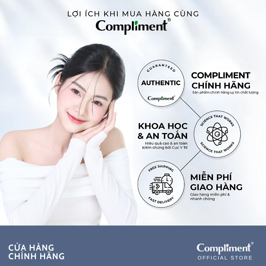Mô tả Dưỡng Mi Compliment Chính Hãng - Chuốt Mi Dày Và Dài Chắc Khỏe, Mọc Siêu Nhanh 12ml - 9