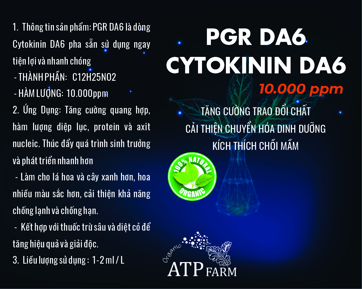 ATP Farm : PGR DA6 - Cytokinin DA6 dạng nước pha sẵn, tăng cường trao ...
