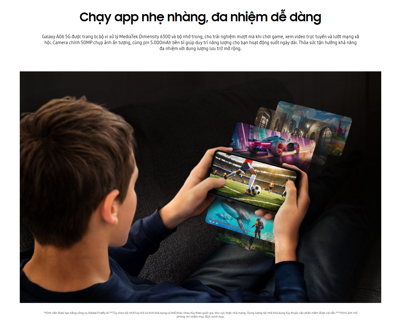 Camera sau Samsung Galaxy A06 5G