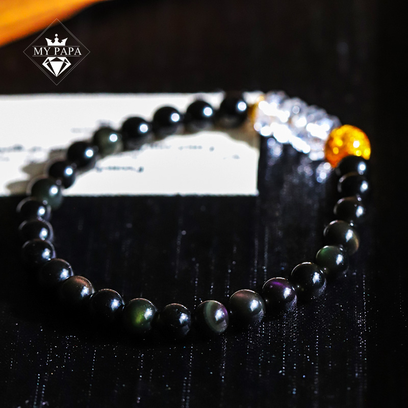 Vòng Tay Obsidian Rainbow