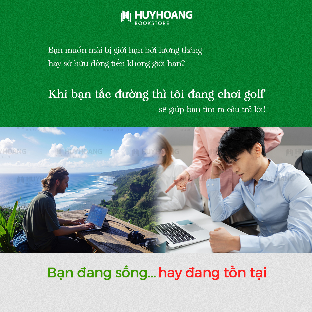 Mô tả Sách - Khi Bạn Tắc Đường Thì Tôi Đang Chơi Golf (Tái Bản) - Huy Hoàng Bookstore - 2