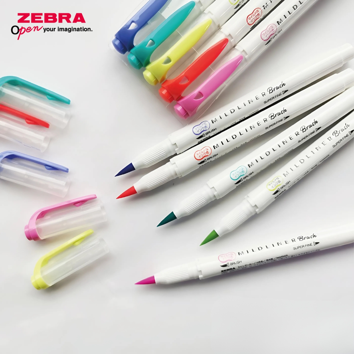 Mô tả Bút Dạ Quang Mildliner Brush Zebra Pen 25 Màu- Đầu Highlight 0.5mm-0.7mm - [Chính hãng] - 1 cây - 2