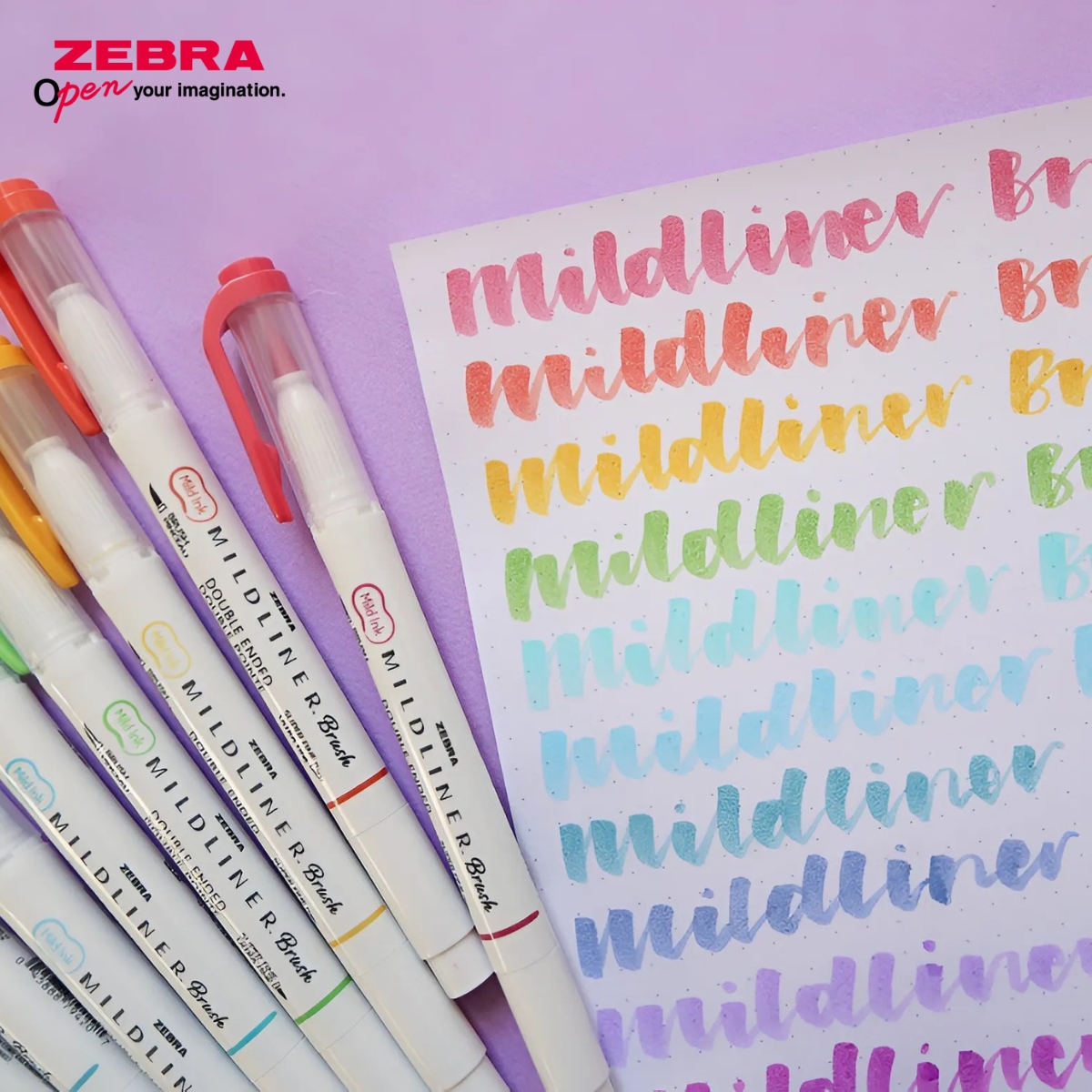 Mô tả Bút Dạ Quang Mildliner Brush Zebra Pen 25 Màu- Đầu Highlight 0.5mm-0.7mm - [Chính hãng] - 1 cây - 5
