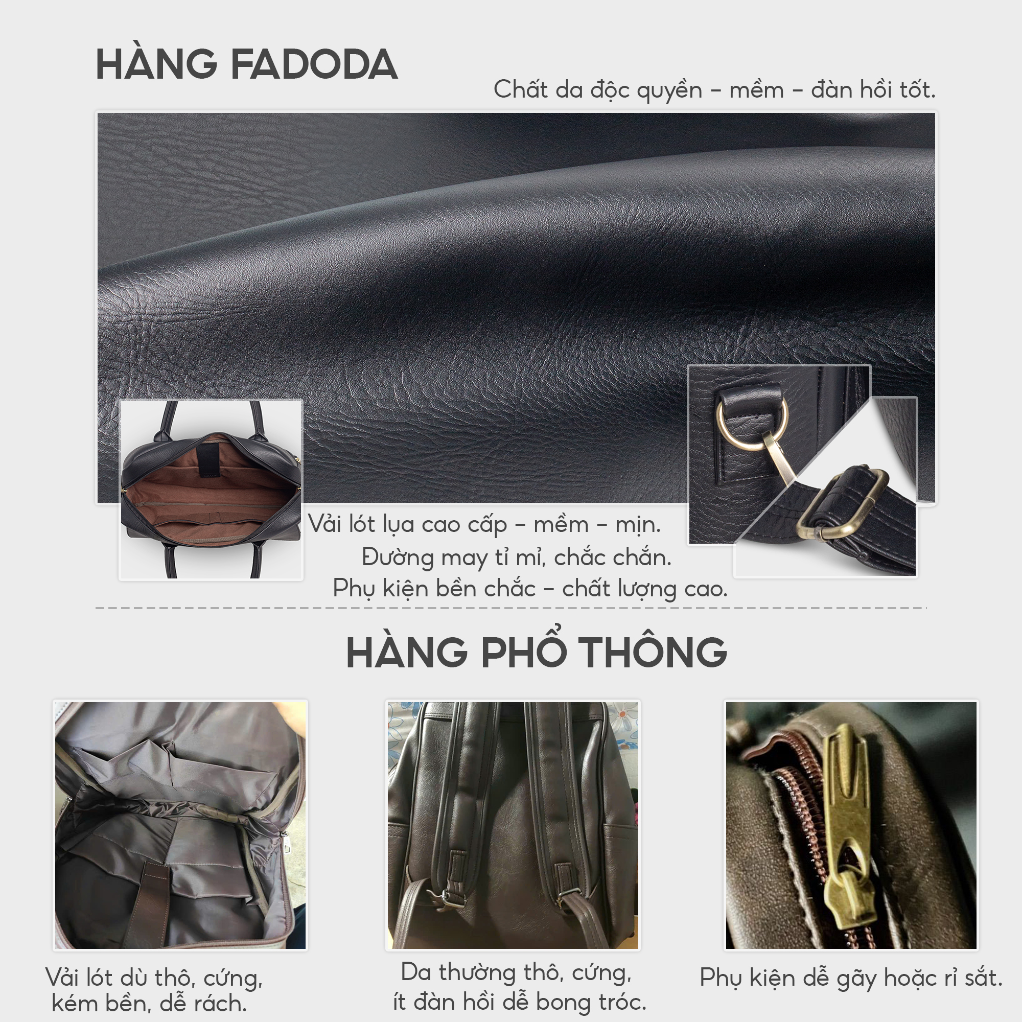 Mô tả Cặp da nam công sở đa năng Fadoda FCD3 - 6