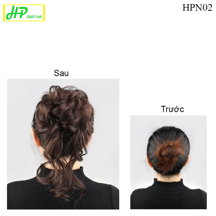 Mô tả Tóc giả búi xoăn HP SMART HAIR, mã HPN02, tóc như tóc thật - 1