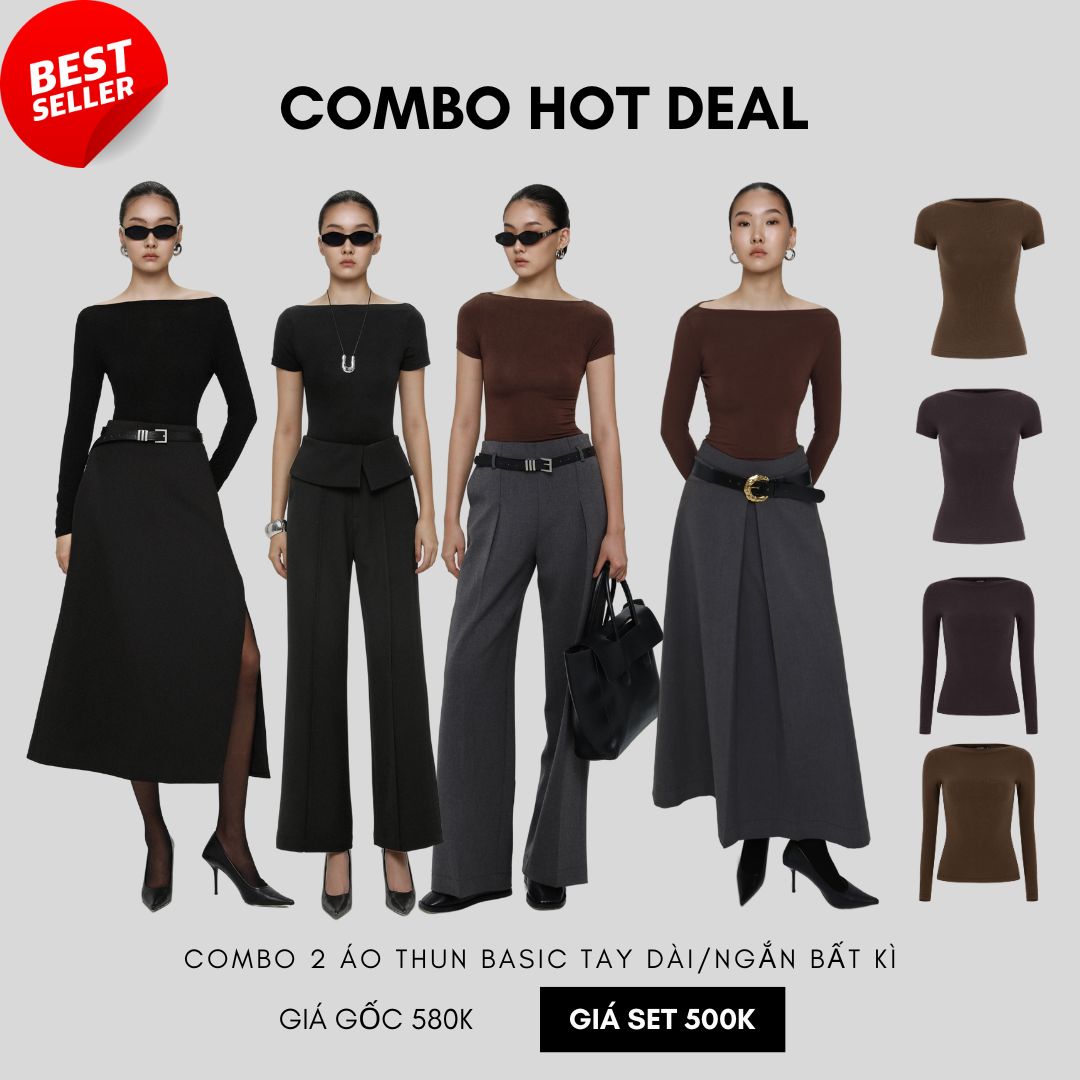 Mô tả COCO SIN - Áo Thun Trẹt Vai Basic - 1