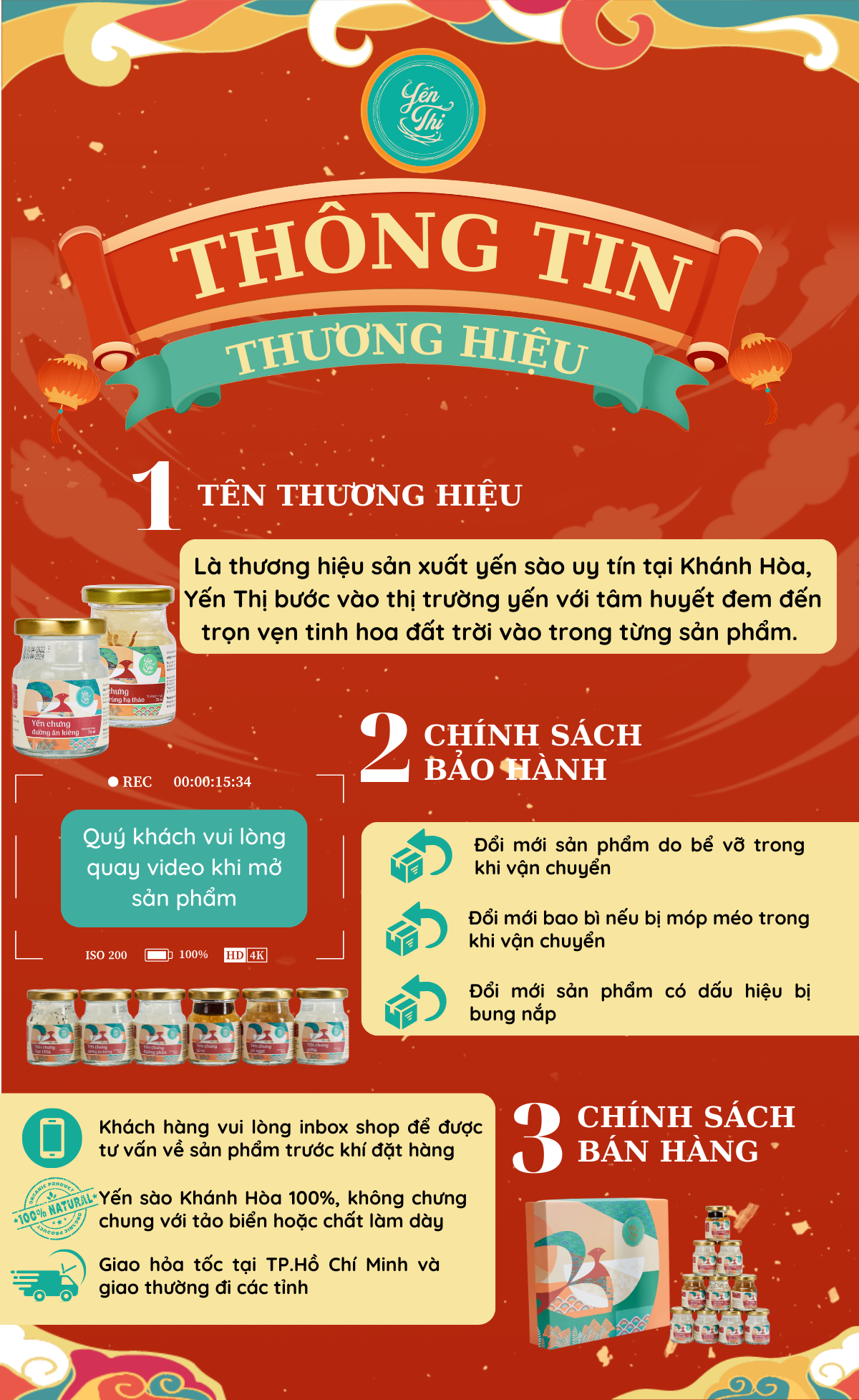 Mô tả Yến Thị - Gói quà Hoa Trà Yến tặng mọi dịp sinh nhật, Lễ, 20/10, 20/11, 8-3/ 30% yến thô/ hũ 70ml - 2