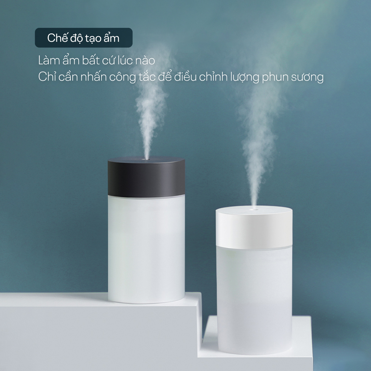 Mô tả Máy phun sương tạo ẩm cầm tay Fujihome HM01 thiết kế hình trụ , nhỏ gọn vừa lòng bàn tay - 8