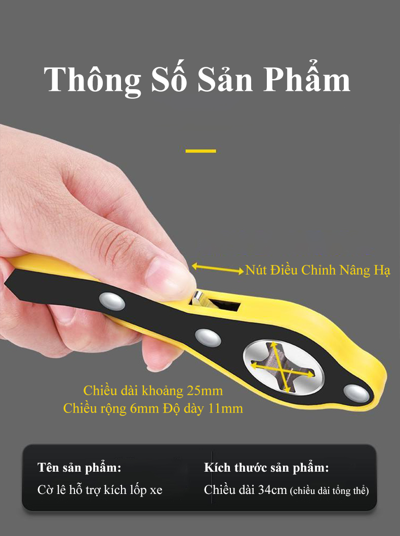 Mô tả Cờ lê thủy lực nâng hạ gầm ô tô MYT Tay kích lốp ô tô tay đòn hỗ trợ nâng gầm xe hơi chuyện dụng sửa chữa thay bánh xe - 10
