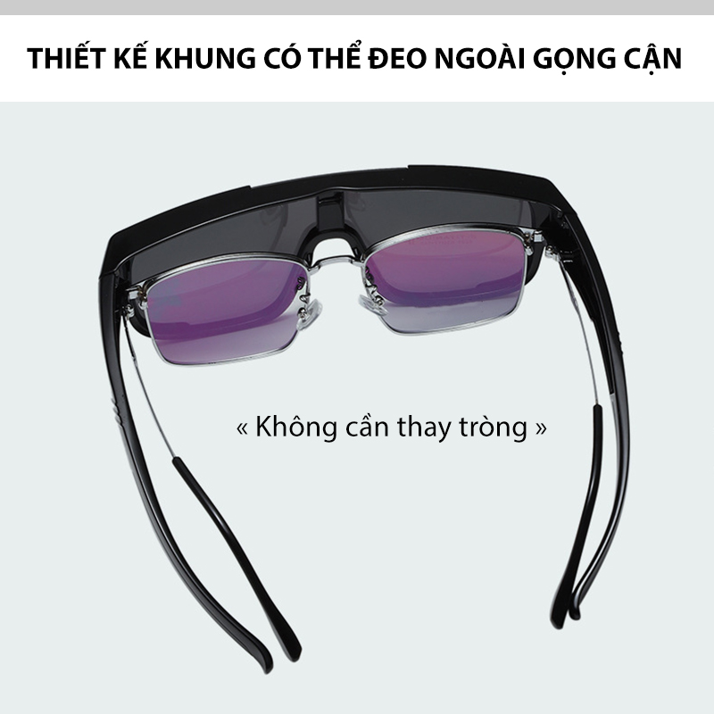 Mô tả Kính Chống Bụi Phân Cực Đi Đường Nam Nữ AORON Có Thể Đeo Ngoài Gọng Cận Chống Tia UV Gây Hại, Cản Gió Và Nước Mưa AK236 - 2