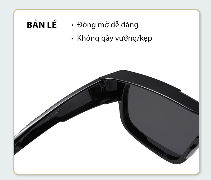 Mô tả Kính Chống Bụi Phân Cực Đi Đường Nam Nữ AORON Có Thể Đeo Ngoài Gọng Cận Chống Tia UV Gây Hại, Cản Gió Và Nước Mưa AK236 - 5