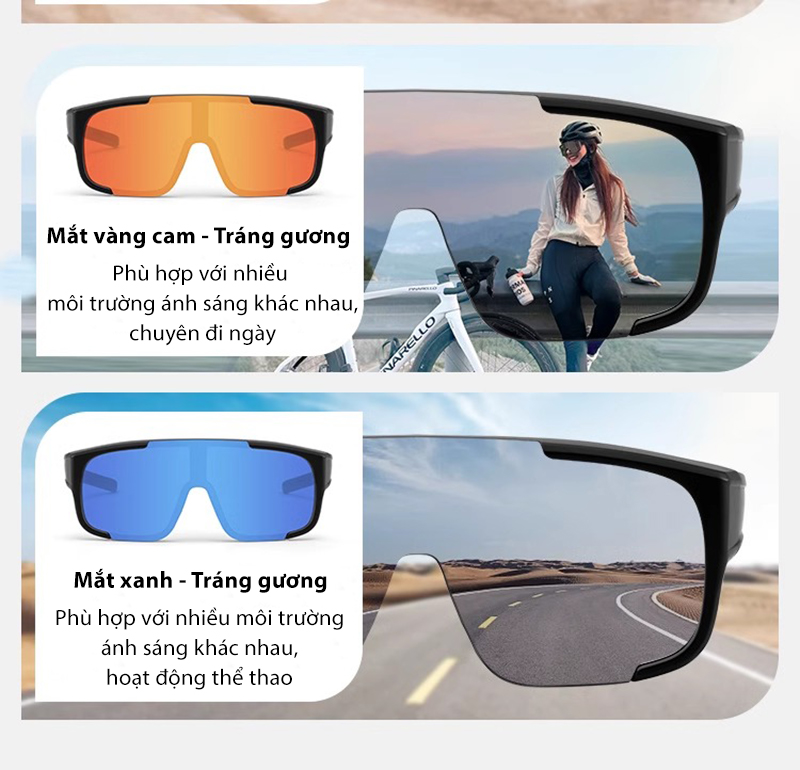 Mô tả Kính Chống Bụi Phân Cực Đi Đường Nam Nữ AORON Có Thể Đeo Ngoài Gọng Cận Chống Tia UV Gây Hại, Cản Gió Và Nước Mưa AK236 - 9