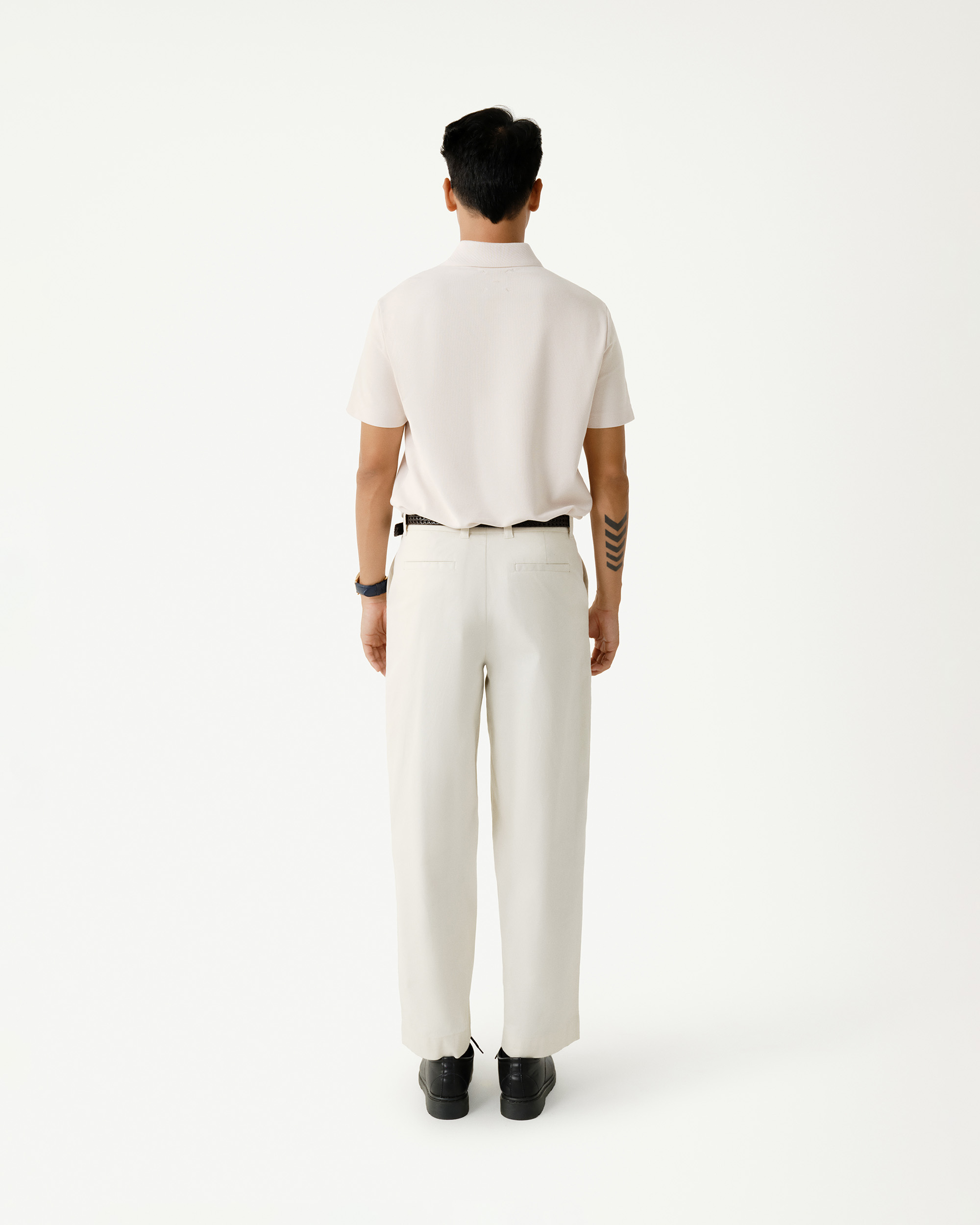 Mô tả Áo Polo Nam Tay Ngắn Vải S.Café Bo Cổ Gân Form Fitted - Routine 10S25POL028 - 2