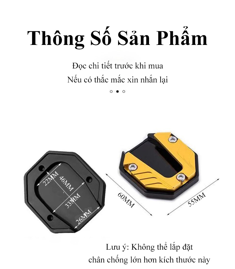 Các góc nhìn bọc chân chống MYT