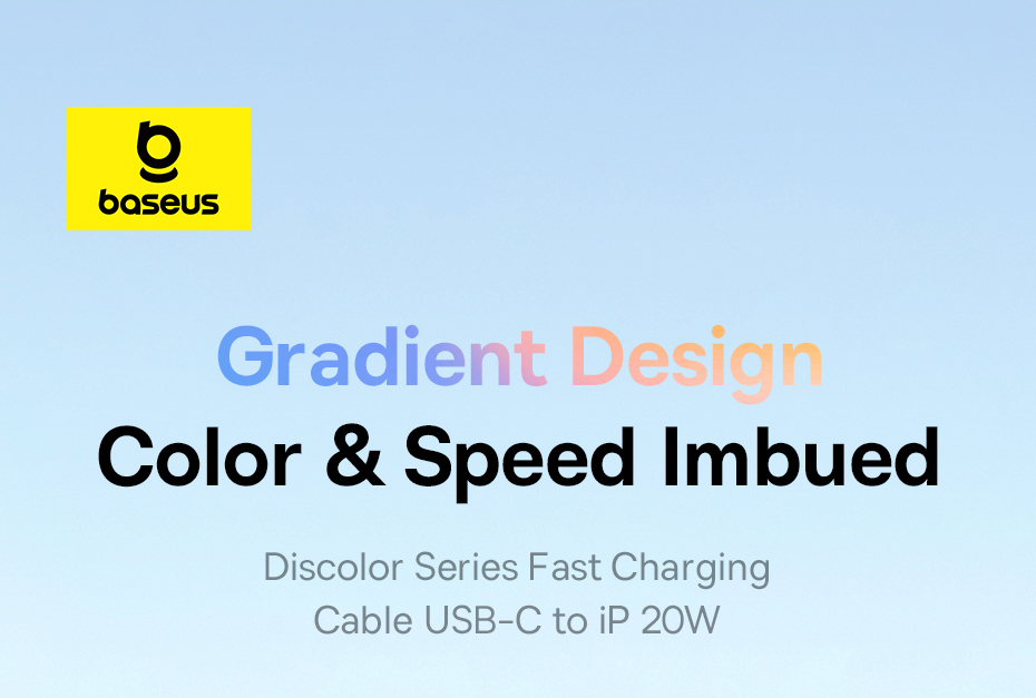 Mô tả Dây cáp sạc nhanh Baseus Discolor Type C sang iP 20W cho Phone 11 12 13 14 Pro max Cáp truyền dữ liệu chính hãng 1m 2m - 1