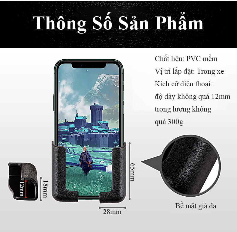 Giá đỡ điện thoại mini dán ô tô MYT - Ảnh 7